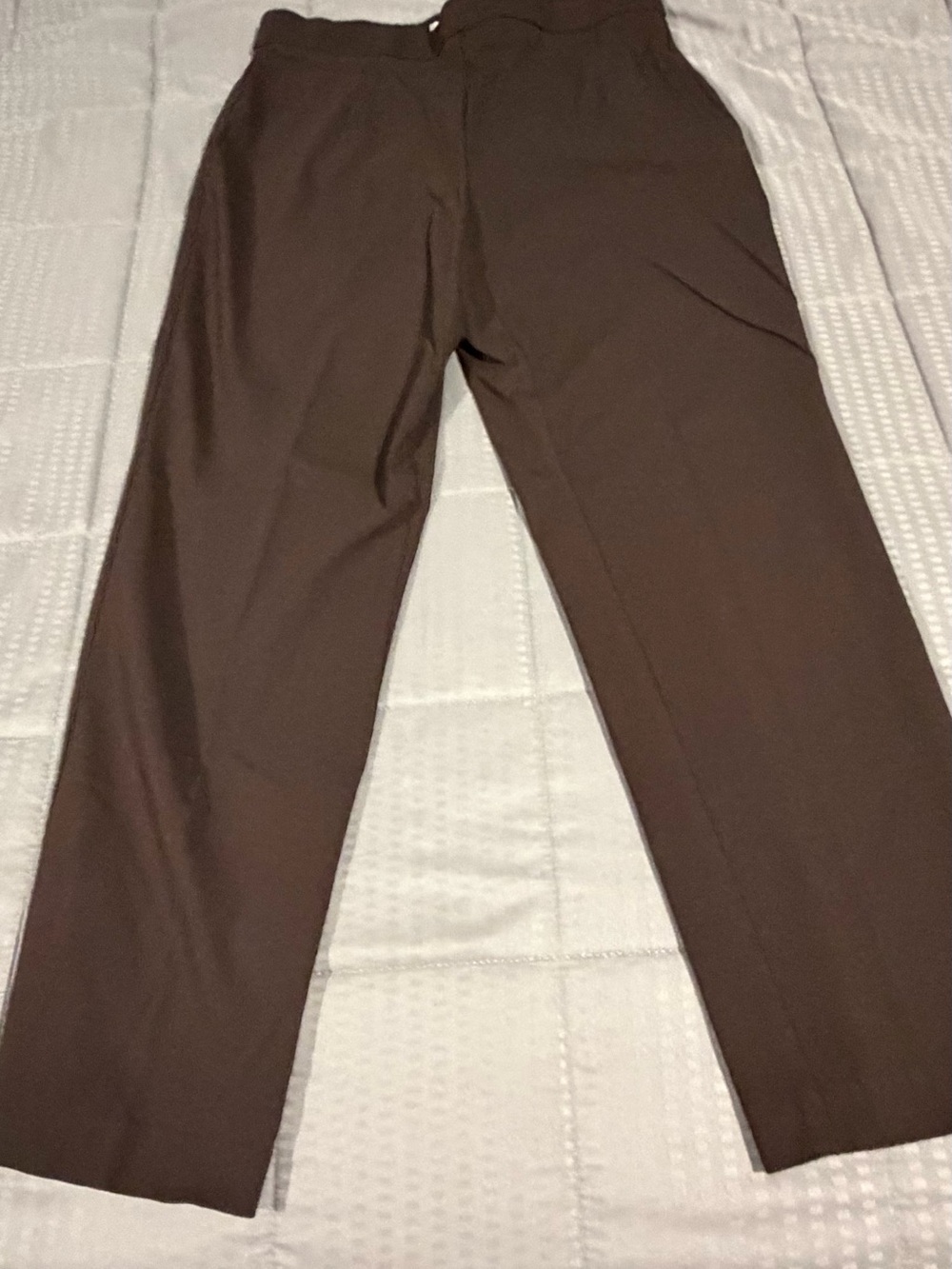 Dana Buchman Brown Straight-Leg Dress Pants